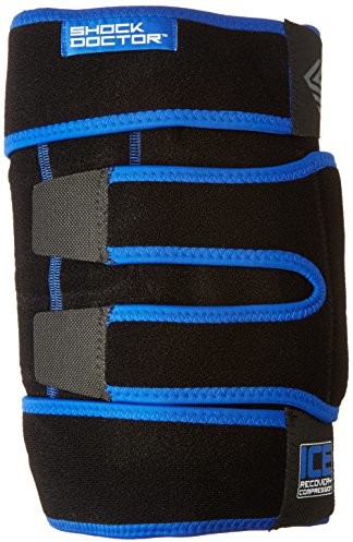 Shock Doctor shockdoctor dorosłych Ice Recovery kompresyjne bandaż na kolana, czarny, S/M 753-BK-S/M_Black_S/M