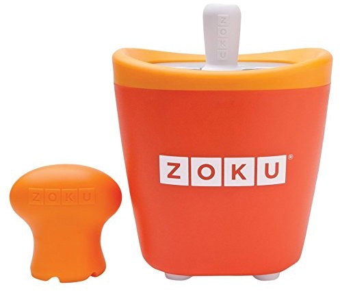 ZOKU Zoku Pop Maker Singolo Pomarańczowy Quick Pop$5 Maker Singolo Crea ghiaccioli SANI E divertenti in soli 7  9 ZK110-OR