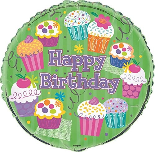 Unique Party Supplies Cupcake akcesoria na imprezę urodzinową, 45,7 cm