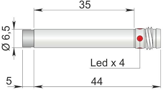 ORNO indukcyjny 6,5 mm SI6.5-DCE3 PNP NO H1 S I65000055