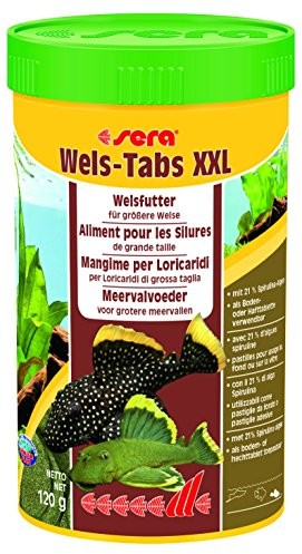 Sera Wels-Tabs XXL karma dla większych sumów: może być używana jako podłoże lub przyczepność, 250 ml