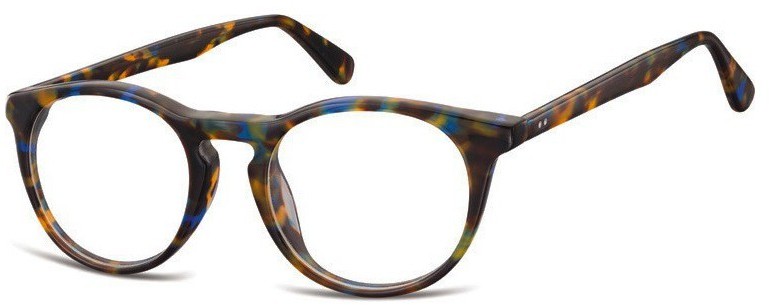 Sunoptic Okrągłe okulary oprawki zerowki korekcyjne AC45H