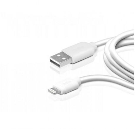 SBS Mobile Kabel USB 2.0 iPhone Lightning 3 metry biały TECABLEUSBIP53W