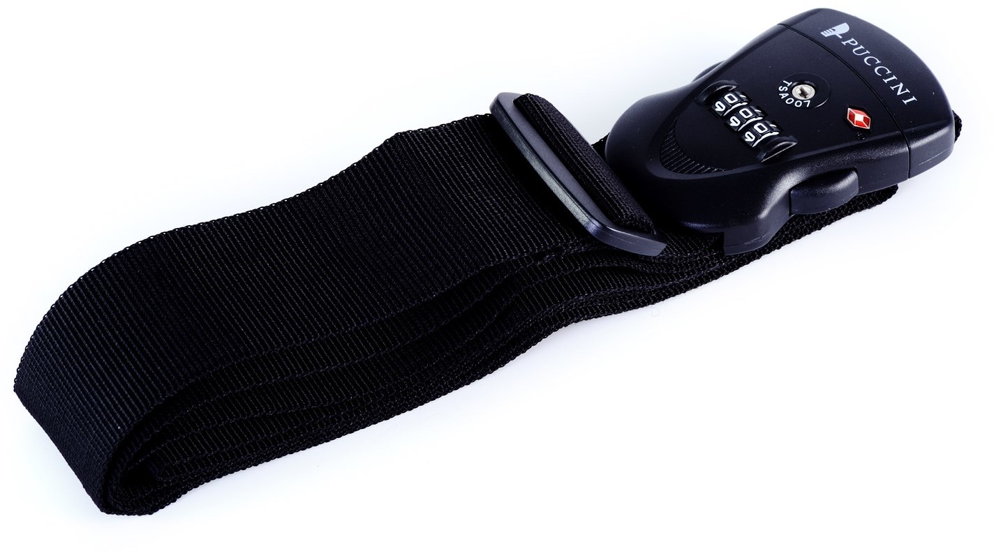 Puccini Pas Zabezpieczający Bagaż z Szyfrem TSA* - PTSA355 1