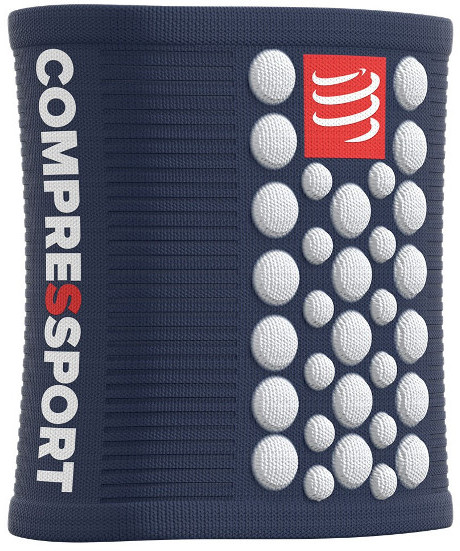 COMPRESSPORT Opaski Na Nadgarstki Sweatband Niebieskie WSTV2-5080WH-TU