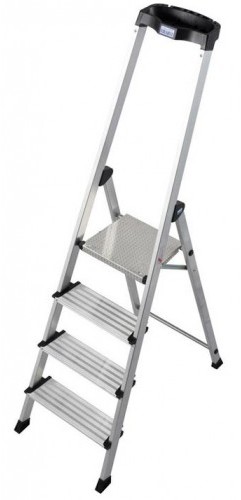 Krause SAFETY drabina aluminiowa 4 stopnie PlusLine 127921
