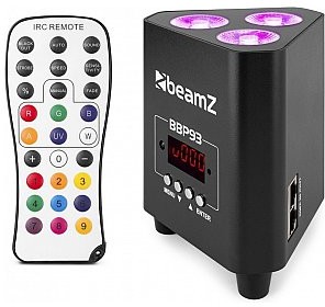 Beamz BBP93 Oświetlacz Bateryjny LED Uplight Par 3x10W RGBW 4-w-1 150.585