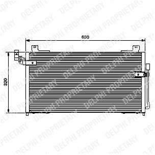 DELPHI Skraplacz, klimatyzacja TSP0225427