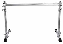 Gibraltar GCS-500H stelaż z chromowanej serii Height-Adjustable Rack 2-nożny stojak podstawowy, z regulacją wysokości, z zakrzywionym drążkiem poprzecznym 46