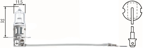 Hella ŻARÓWKA H3 70W 24V DP 8GH002090471