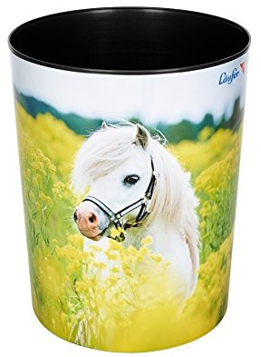 Läufer 26662, Kon w polu rzepaku, 13-litrowy kosz na śmieci, okrągły, wytrzymały plastik 26662