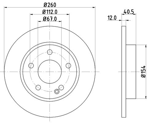 HELLA PAGID Tarcza hamulcowa PAGID 8DD355105-971