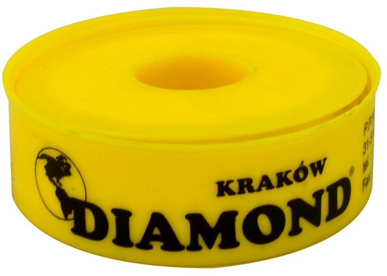 DIAMOND TAŚMA TEFLONOWA DO USZCZELNIANIA GWINTÓW USZCZELNIACZ DO WODY GAZU 100% PTFE Taśma teflonowa do uszczelniania