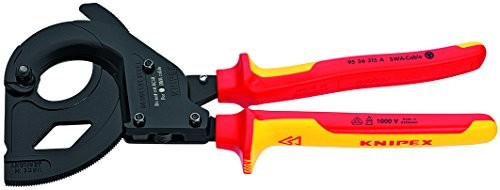 Knipex 95 36 315 A Schneider (zasada) stahlarmierte przewodów pod kątem (przewód) SWA izolowana zapadkowy z wieloelementowym obudowom marki, testowana przez VDE 315 MM 95 36 315 A