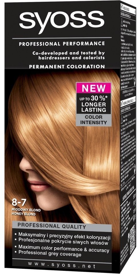 Schwarzkopf Syoss Farba do włosów Miodowy Blond nr 8-7 1op. 35746