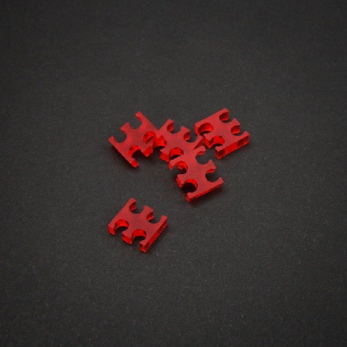 King Mod Service 4-Slot Kabelkamm 4mm red