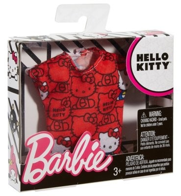 Mattel Barbie Hello Kitty czerwony top