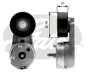 GATES Rolka napinacza, pasek klinowy wielorowkowy T38279