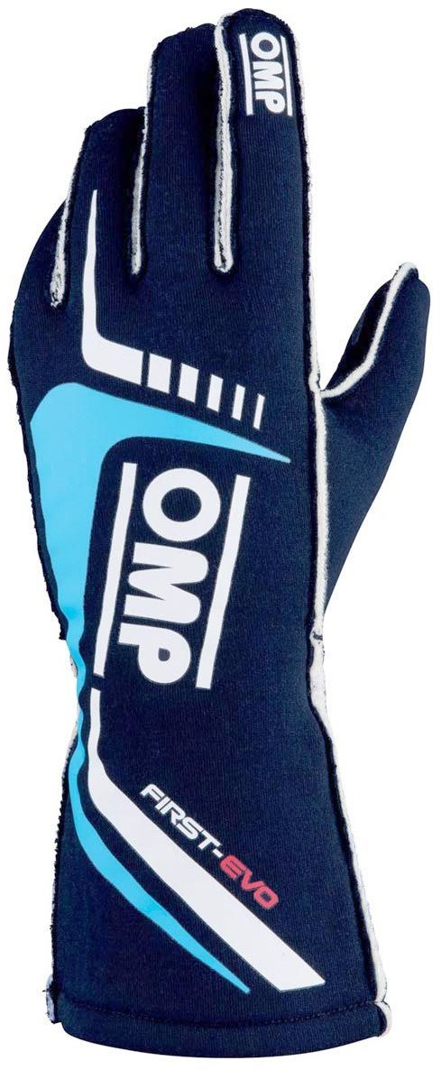 OMP Racing Rękawice rajdowe OMP FIRST-EVO MY20 granatowe (homologacja FIA) IB/767/BC/M