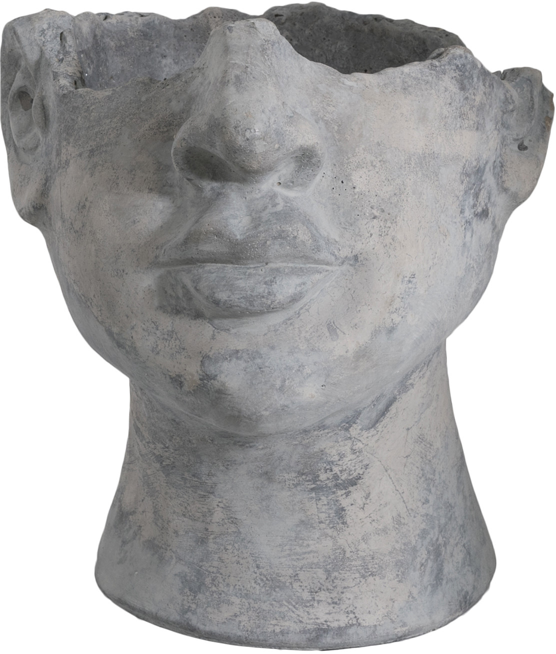 Donica Twarz męska, betonowa 23x21cm