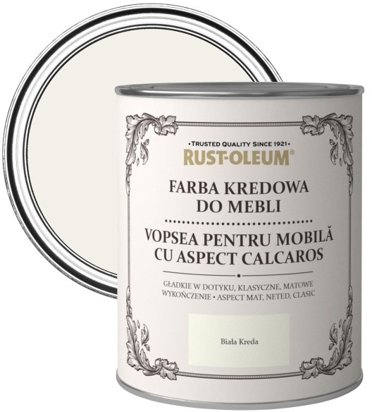 Rust-Oleum Farba kredowa do mebli Rust-Oleum biała kreda 0 125 l R0070001X5
