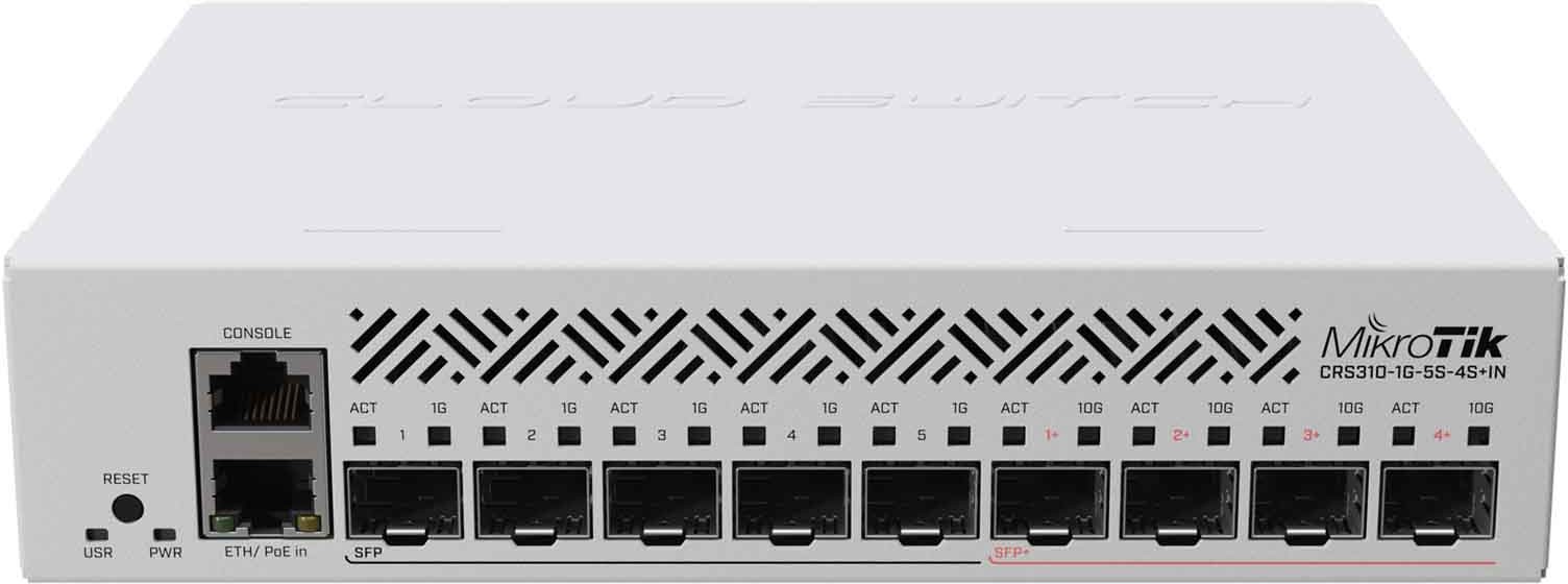 Mikrotik Cloud Router Switch CRS310-1G-5S-4S+IN CRS310-1G-5S-4S+IN
