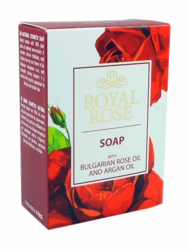 BioFresh (BUŁGARSKIE KOSMETYKI RÓŻANE) ROYAL ROSE z arganem Mydło kostka 100g 71ABCROYMY
