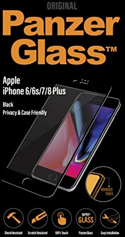 PanzerGlass PG iPhone 6/6S/7/8 + JetBlack/Black teren prywatny  ochronna na wyświetlacz P2619