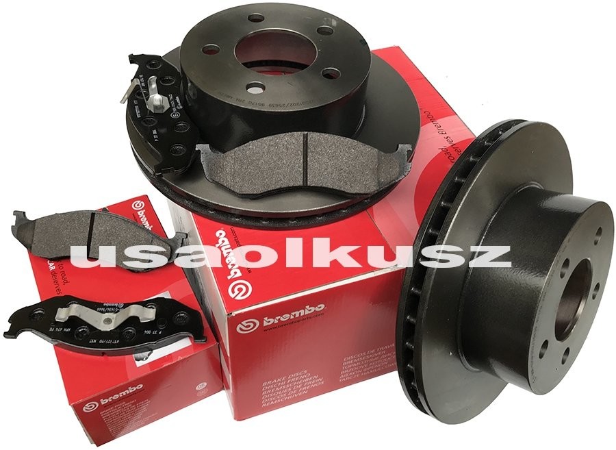 BREMBO Tarcze klocki hamulcowe przednie Jeep Comanche 1990 09.7421.81+P37004