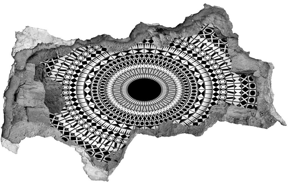Wallmuralia.pl Dziura 3d fototapeta naklejka Ornamenty okrąg