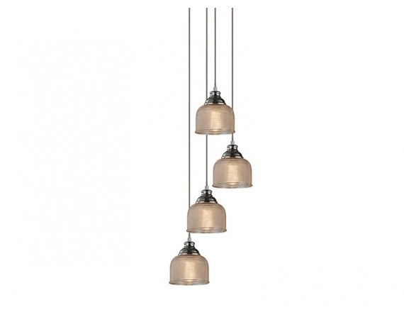 Azzardo Lampa wisząca Mora 4 AZ2110 szklana oprawa w klasycznym stylu AZ2110