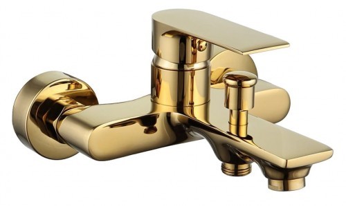 Metal-Hurt Bateria MUSO GOLD wannowa ścienna bez natrysku złoty połysk BJJ103G