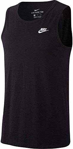 Nike Mężczyźni M Nsw Club - Bq1260 Tanktop czarny czarny (czarny/biały) 17-23 BQ1260