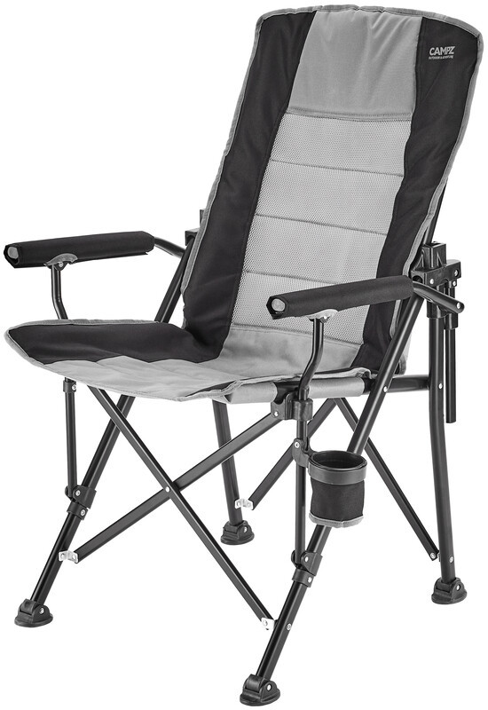 CAMPZ CAMPZ Reclining Folding Chair, szary/czarny  2022 Krzesła składane TG411_black/grey
