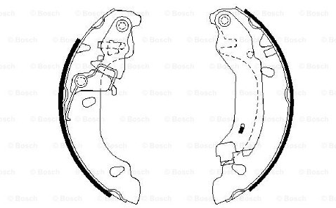 BOSCH Zestaw szczęk hamulcowych 0 986 487 669