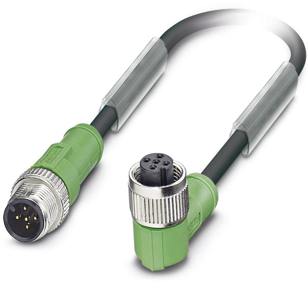 Phoenix Contact Kabel do czujników/elementów wykonawczych Phoenix Contact SAC-5P-M12MS/1 5-PUR/M12FR 1681648 Złącze żeńskie M12 kątowe 1 szt SAC-5P-M12MS/1 5-PUR/M12FR