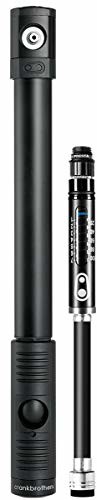 CRANKBROTHERS Klic HP pompka ręczna i analogowy manometr z uchwytem na ramę Midnight Edition 2019 pompka rowerowa (16263)
