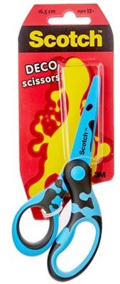 Scotch 3M Nożyczki dla dzieci (DECO), 13cm, ergonomiczne, blister, mix kolorów 3M-FT600002941
