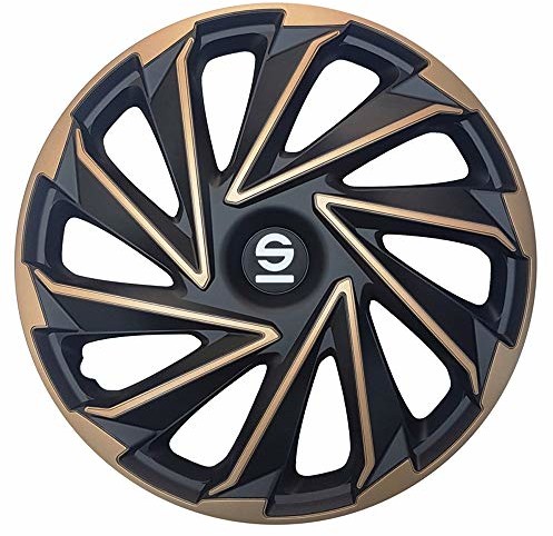 SPARCO SPARCO Zestaw kołpaków ozdobnych Varese 14 cali złoty/czarny SPC1480GDBK