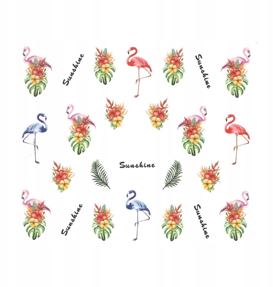Naklejki Wodne Do Paznokci Letnie Wzory Yzw 3026