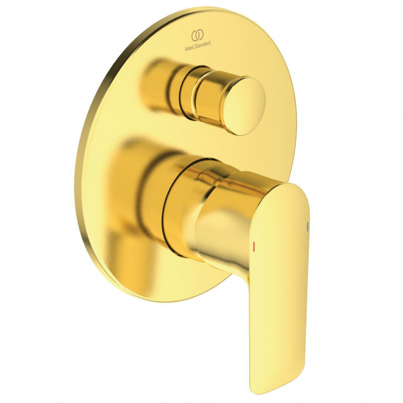 Ideal Standard Connect Air Bateria wannowo-prysznicowa podtynkowa złoto szczotkowane połysk A7035A2