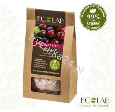 Sól Do Kąpieli regenerująca - organiczny olej z nasion żurawiny, ekstrakt wanilii, olejek neroli EC24