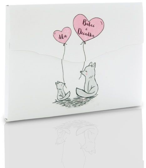 Teczka liski dla Babci i dla Dziadka na zdjęcia 15x21