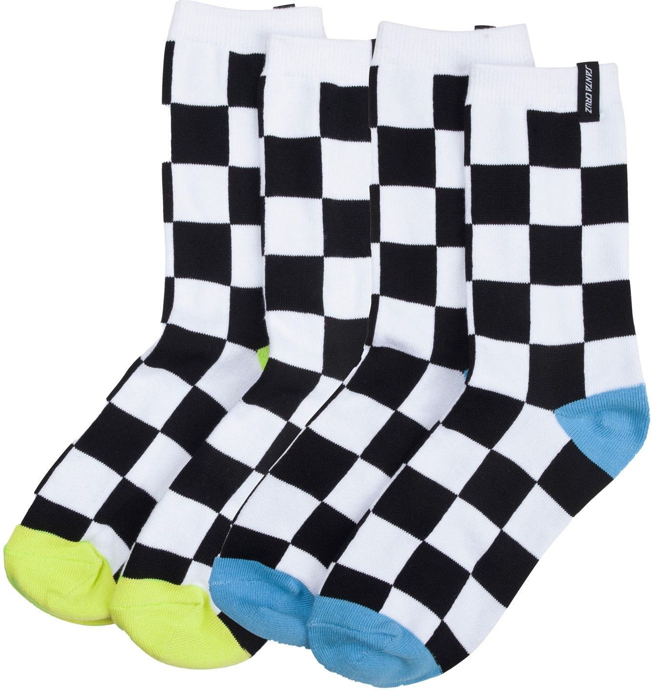 Santa Cruz skarpety damskie CHECK STRIP SOCKS 2 Pack) Assorted