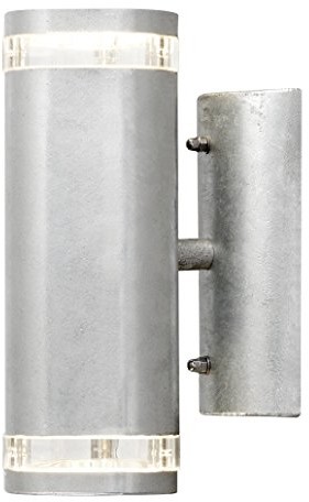 Konstsmide Gnosjö  Modena 7512  320 lampa ścienna Up i Down, szerokość 9 cm głębokość 14,5 cm wysokość 23,5 cm, 2 X 35 W, IP44 Screw, Galvanized Steel 7512  320 7512-320