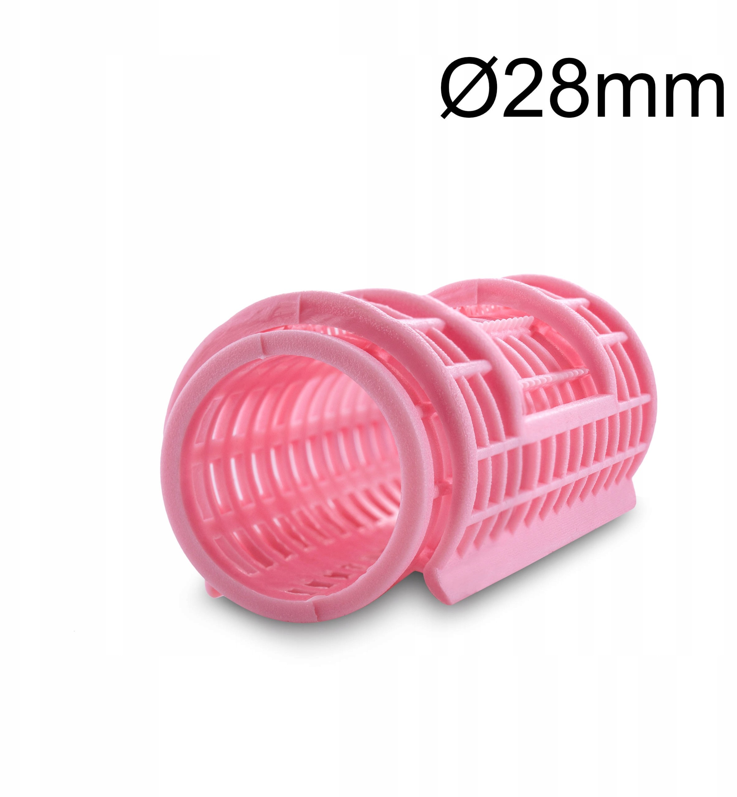Grube Wałki do włosów zatrzaskowe 28mm 6szt