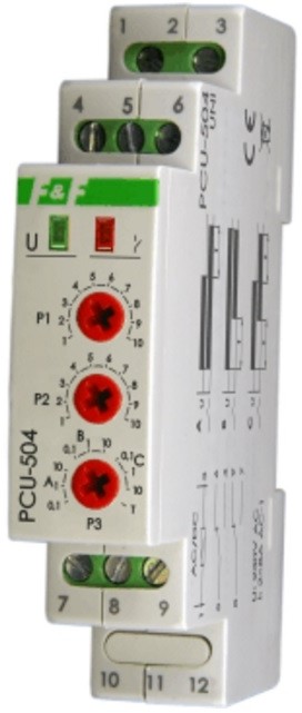 F&F Przekaźnik czasowy uniwersalny PCU-504 UNI 12-264V AC/DC PCU-504UNI