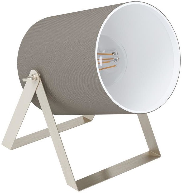 Eglo Villabate 1 99104 lampa stołowa lampka 1x40W E27 nikiel/popielata