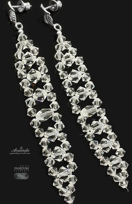 Swarovski Arande Piękne Kolczyki CRYSTAL SREBRO ŚLUB 4243339292