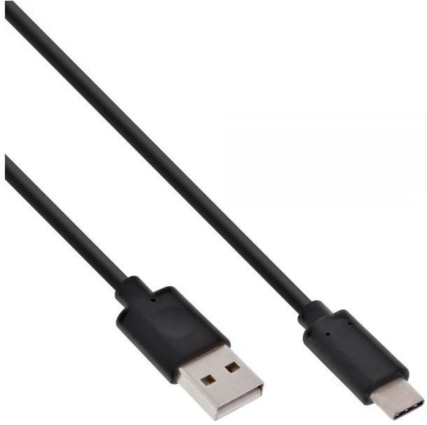 Zdjęcia - Kabel InLine  USB 2.0, wtyczka typu C do wtyczki A, czarny, 0.5m 